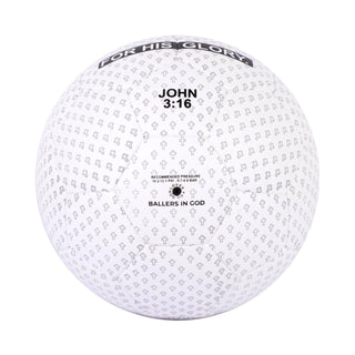 'For His Glory' Size 5 Pro Football (White/Black)