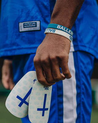 Ballers In God Wristband Twin-Pack - Blue & White