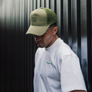 Ballers In God Trucker Hat Green