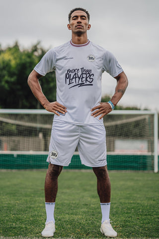 Ballers in God Official 'Audience of 1' Home Football Kit (White/Crimson)