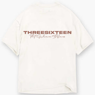 TWB T-SHIRT - CREAM/BROWN