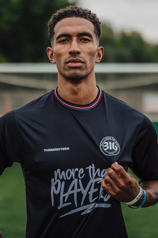 Ballers in God Official 'Audience of 1/John Three 16 Away Football Kit (Black/Crimson)