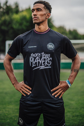 Ballers in God Official 'Audience of 1/John Three 16 Away Football Kit (Black/Crimson)