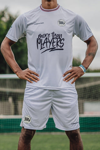 Ballers in God Official 'Audience of 1' Home Football Kit (White/Crimson)