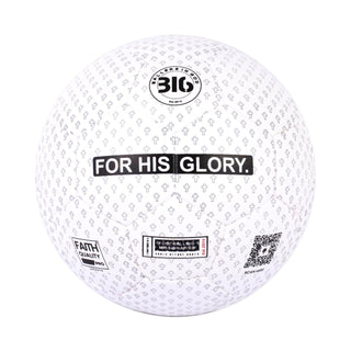 'For His Glory' Size 5 Pro Football (White/Black)