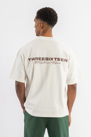TWB T-SHIRT - CREAM/BROWN