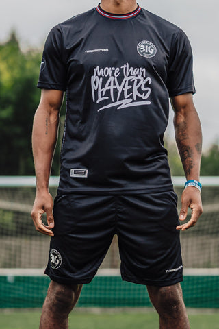 Ballers in God Official 'Audience of 1/John Three 16 Away Football Kit (Black/Crimson)