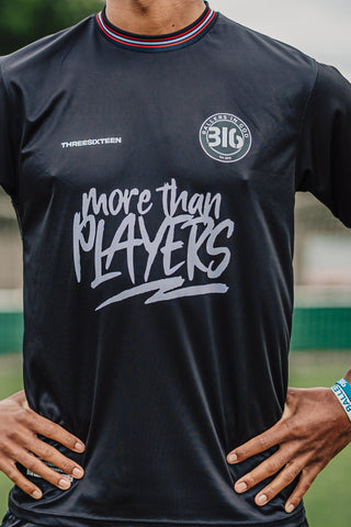 Ballers in God Official 'Audience of 1/John Three 16 Away Football Kit (Black/Crimson)