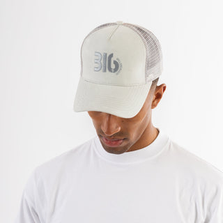 Ballers In God Trucker Hat Grey