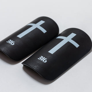 Ballers In God 'Cross' Shin Pads Black