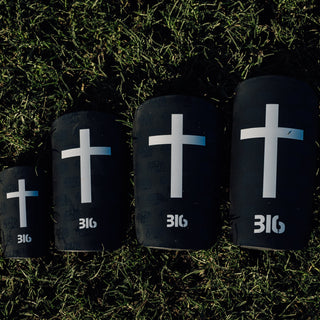 Ballers In God 'Cross' Shin Pads Black