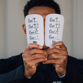 Ballers In God 'Can' Shin pads White/Black