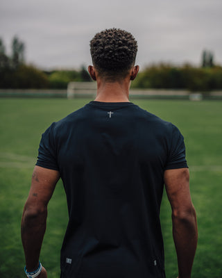 Ballers In God Performance Training T-shirt (Black/Grey)