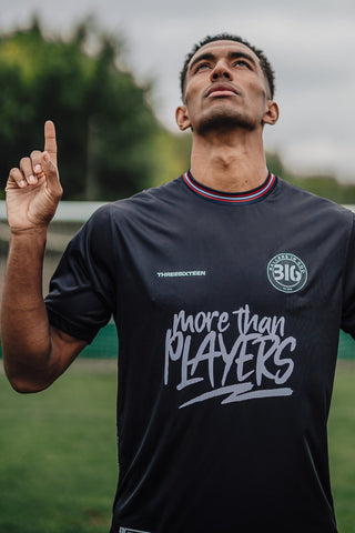 Ballers in God Official 'Audience of 1/John Three 16 Away Football Kit (Black/Crimson)