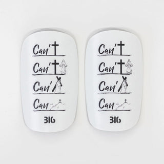 EU Ballers In God 'Can' Shin pads White/Black