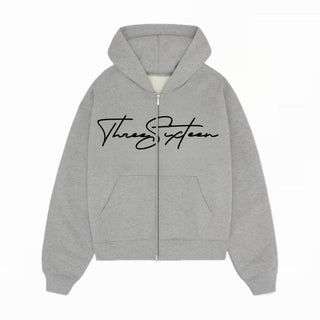 Threesixteen Grey/Black Zip up Hoodie