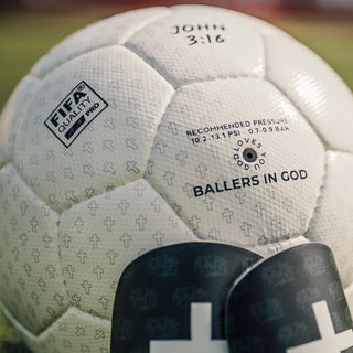 'For His Glory' Size 5 Pro Football (White/Black)