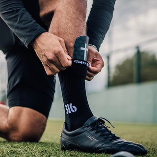 Ballers In God 'Cross' Shin Pads Black