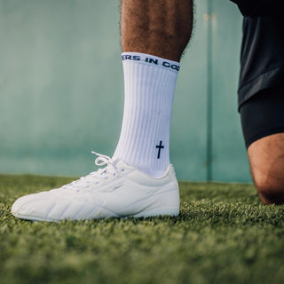 Ballers In God Performance 'Cross' Socks White