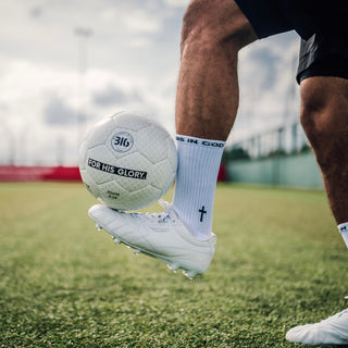 Ballers In God Performance 'Cross' Socks White
