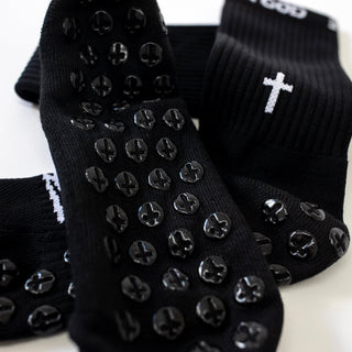 Ballers In God Performance 'Cross' Socks Black