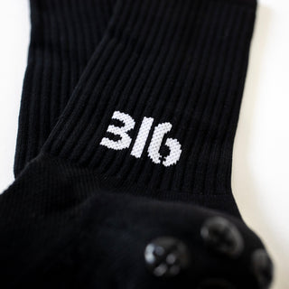 Ballers In God Performance 'Logo' Socks Black