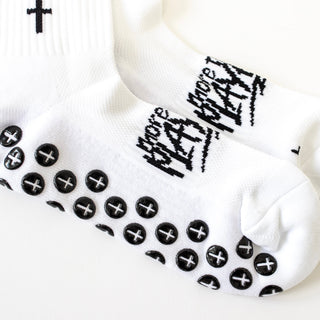 Ballers In God Performance 'Cross' Socks White