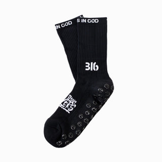 Ballers In God Performance 'Logo' Socks Black