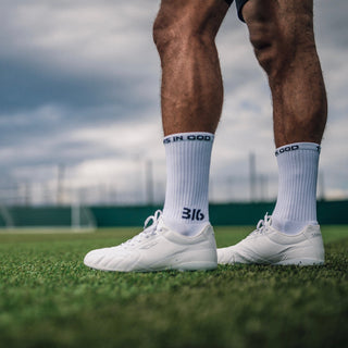 Ballers In God Performance 'Logo' Socks White