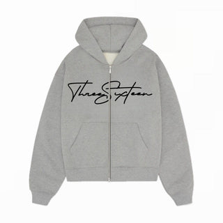 Threesixteen Grey/Black Zip up Hoodie