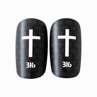 EU Ballers In God 'Cross' Shin Pads Black