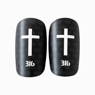 Ballers In God 'Cross' Shin Pads Black